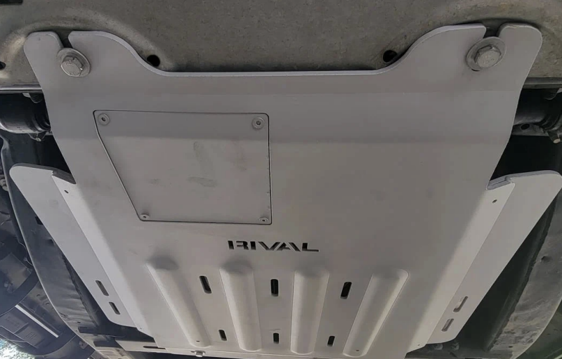 Ford F150 Skid Plate - Rival 4x4 - Aluminum Transmission Catalytic Converter - `15-`27